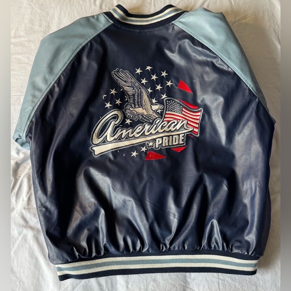 Steve & Barry’s vintage American pride bomber jacket, - Picture 2 of 11